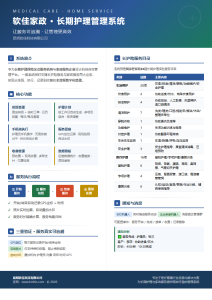 软佳家政长期护理管理系统功能和内置36项国家服务项目统一编码